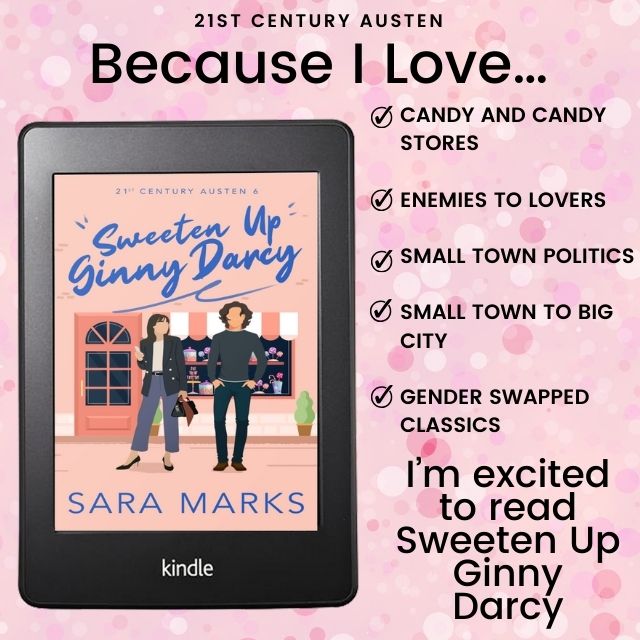 Because I Love... promotional graphic for Sweeten Up Ginny Darcy.